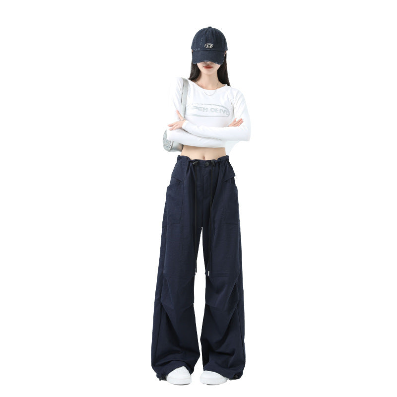 High Waist Women's Workwear Wide Leg Pants - D&A