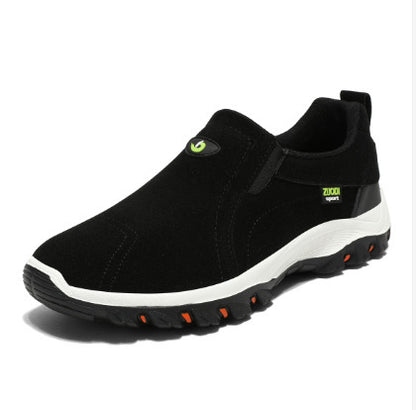 Frosted Men's Shoes Outdoor Casual Mountaineering Black ZUODI Label - D&A