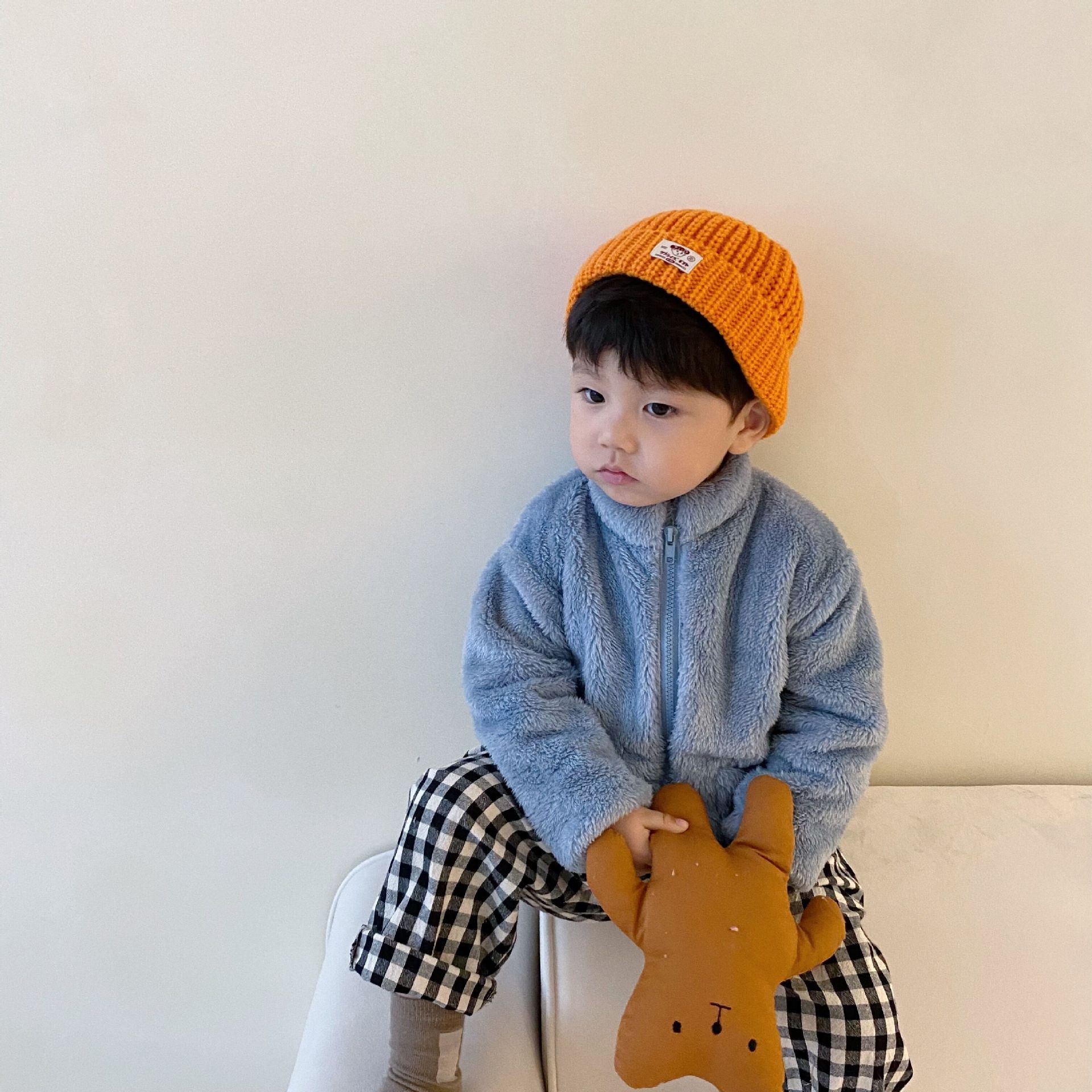 Kids Winter Coats Children Outerwear Boy Warm Fleece Jacket Baby Girls Jackets For Autumn Spring Children Clothing Blue - D&A