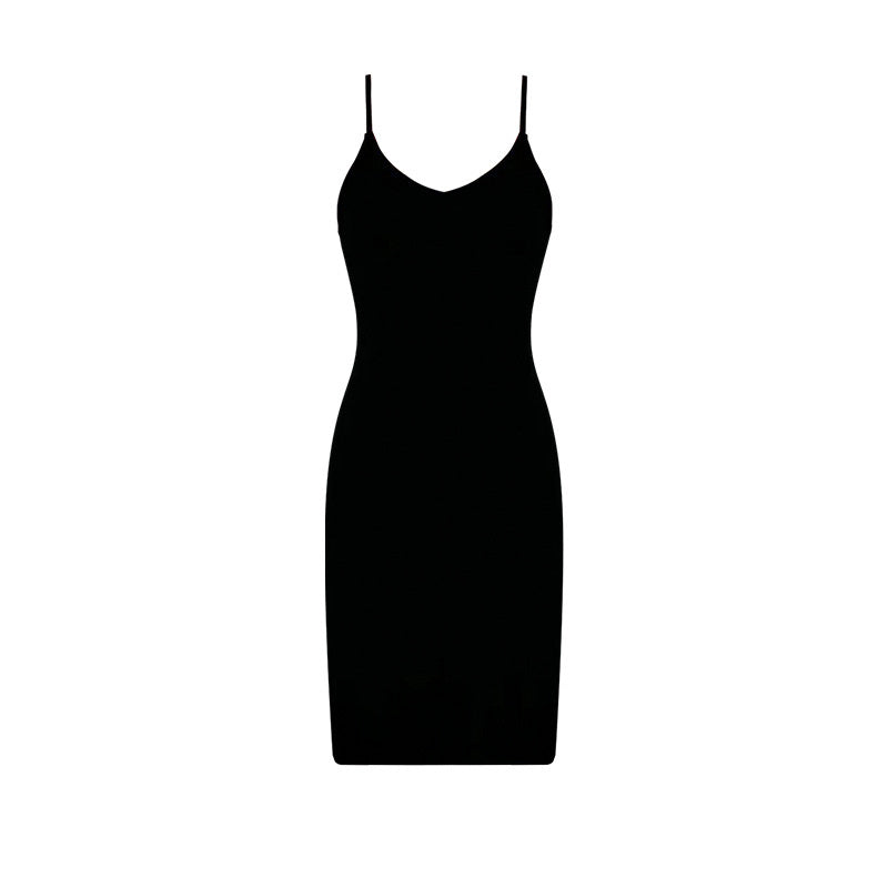 Women's Sling Hip-lift And Belly Shaping Women's Body Shaping Dress Black - D&A