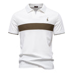 Deer Embroidered POLO Men's Lapel Short-sleeved T-shirt - D&A