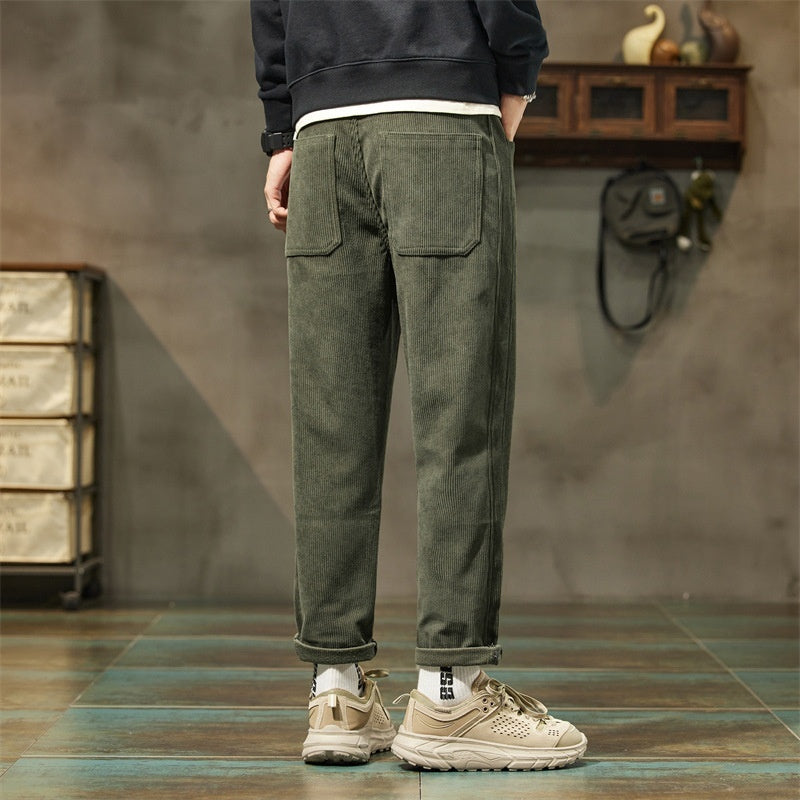 Corduroy Men's Casual Pants Trendy Brand Simple All-match - D&A