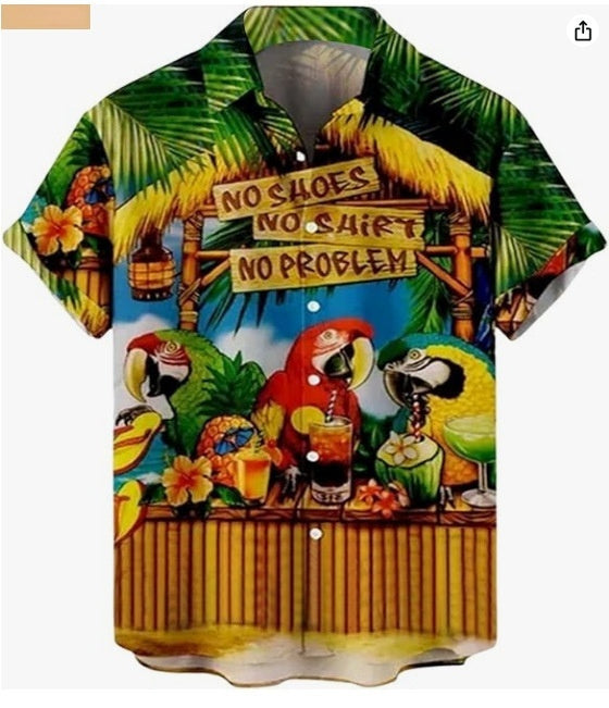 Men's Cardigan Plus Size Short Sleeve WKD1636 - D&A