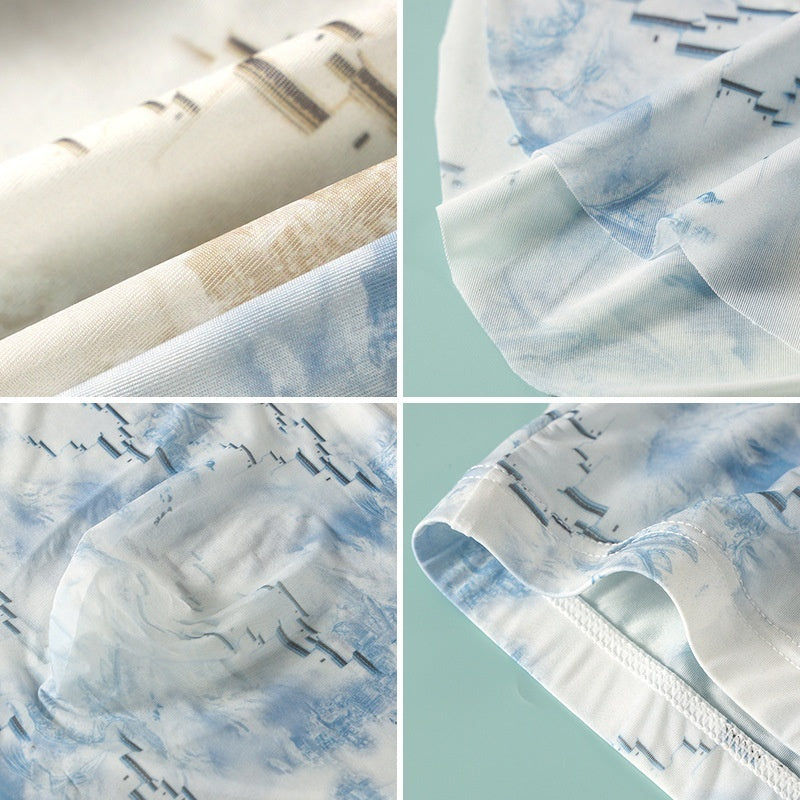 Ice Silk Sense Seamless Ultra-thin Transparent Men's Underwear Male U Convex Big Bag - D&A