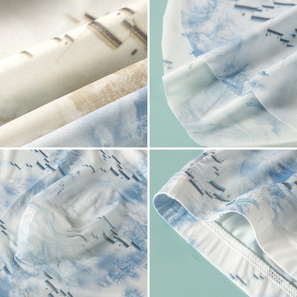 Ice Silk Sense Seamless Ultra-thin Transparent Men's Underwear Male U Convex Big Bag - D&A