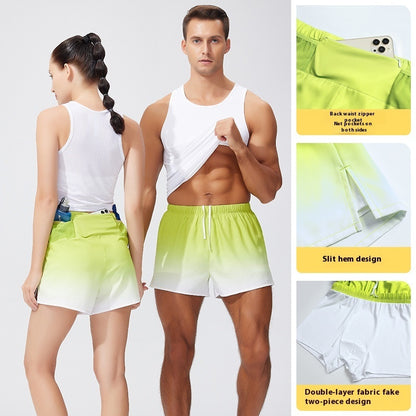 Men's And Women's Double-layer Swimming Loose Beach Pants - D&A
