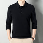 Winter Wool Lapel Long Sleeve Men Black - D&A