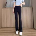 Black Weila Shark Pants Women's High Waist Stretch - D&A