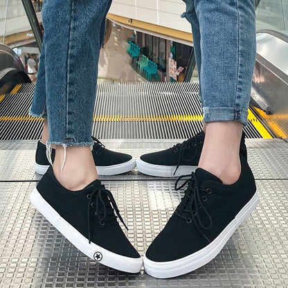 Lace-up Sports Meeting Dancing Shoes Men Black - D&A
