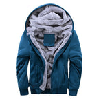 Plus Fleece Sweater Men S Casual Sport Fleece Hooded Jackets - D&A