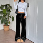 Autumn New Style Micro-pull Draped Pants Women - D&A