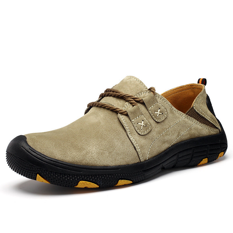 Casual Outdoor Shoes Non-slip Wearable Hiking Shoes 2599 Khaki - D&A