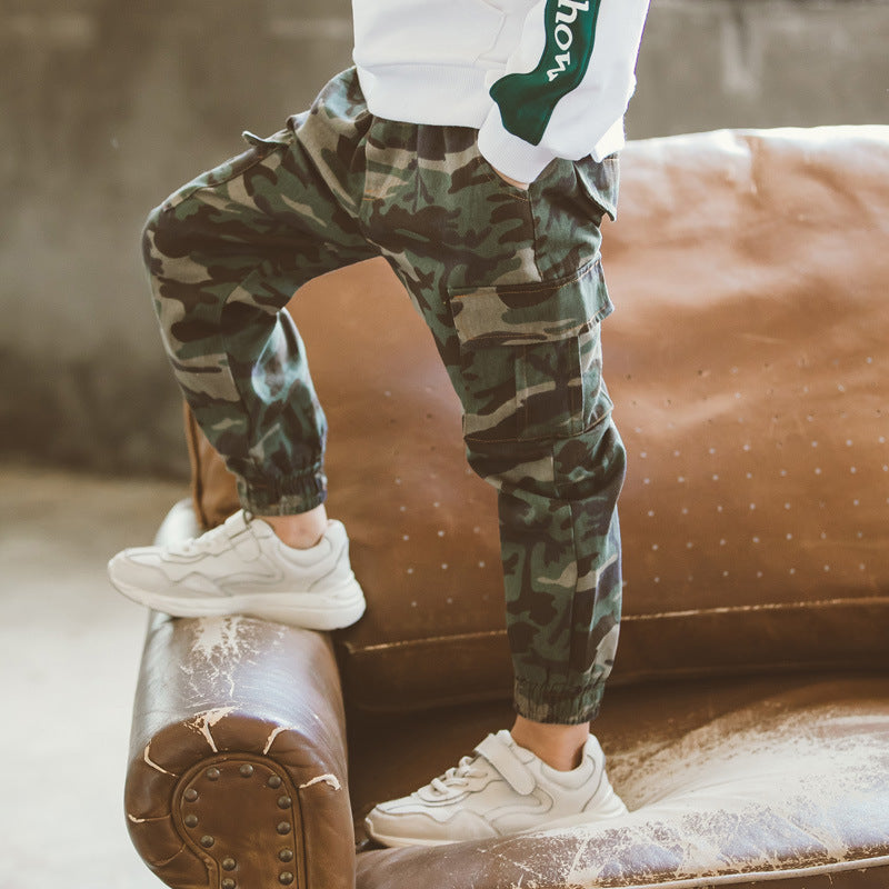Children's Sports Military Camouflage Casual Trousers - D&A