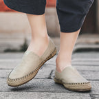 Summer Breathable Canvas Slip-on Lofter Men's Casual Linen Cloth Shoes - D&A