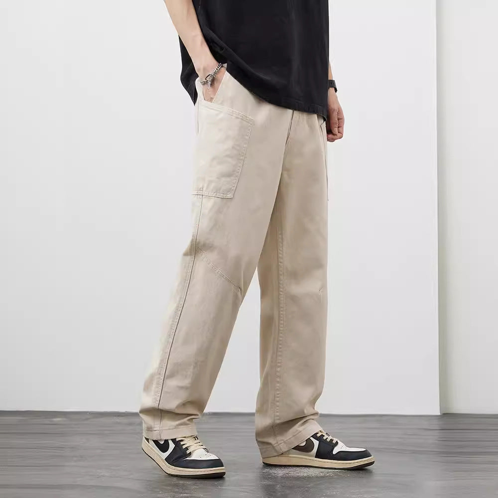 American Casual With Big Pockets Loose Cargo Pants - D&A