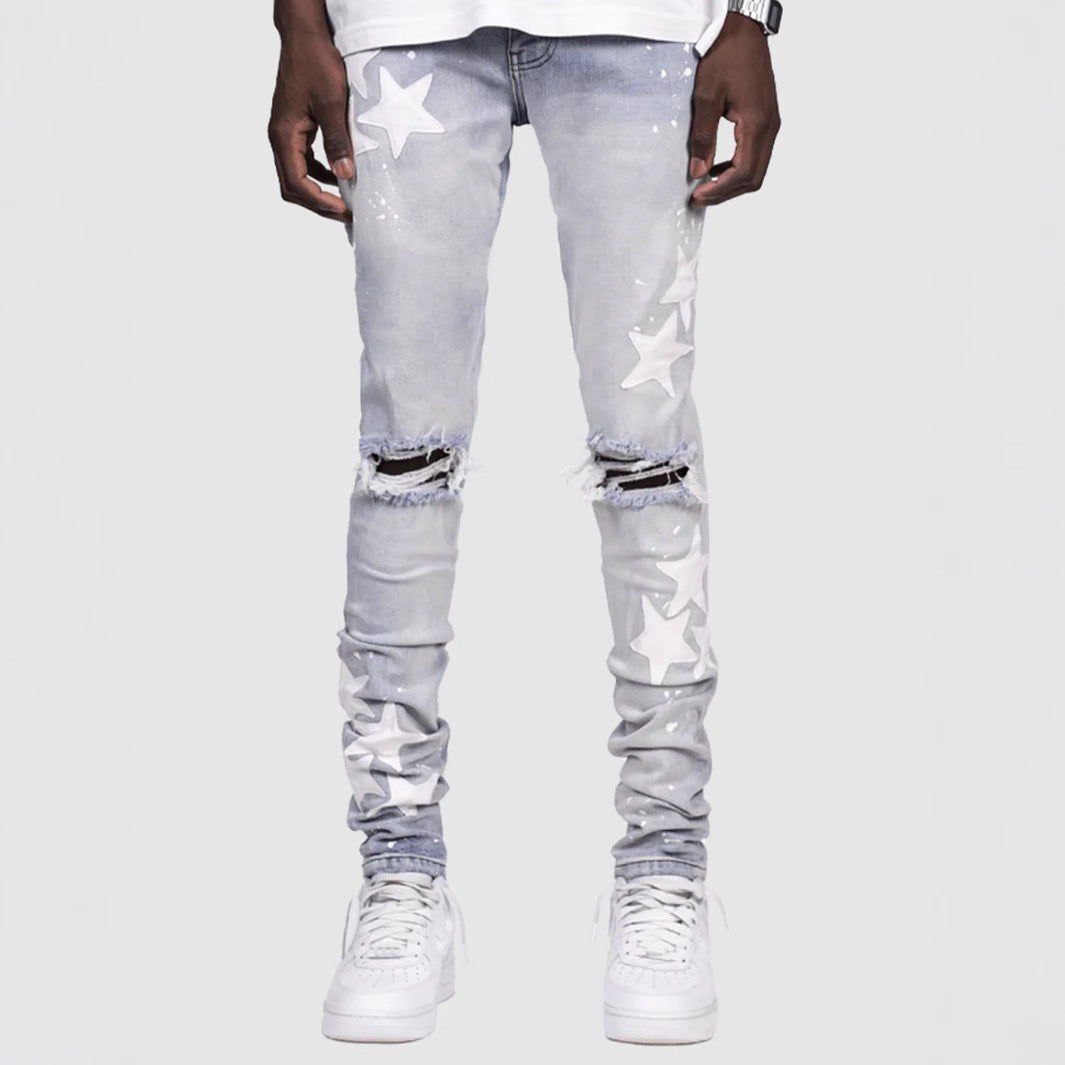 Men's Slim Stretch XINGX Fashion Jeans - D&A