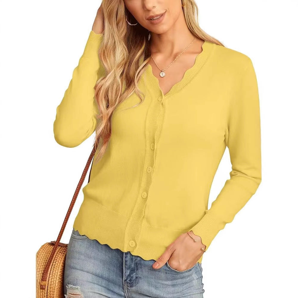 Fashion Short Knitted Cardigan Coat - D&A
