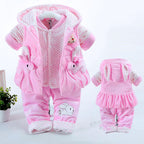 Baby Autumn Clothing Girls Autumn And Winter Clothing Suits Purple - D&A