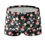 Printed Milk Silk Comfortable Breathable Multi-color Rose Boxers Running Flowers 042 - D&A