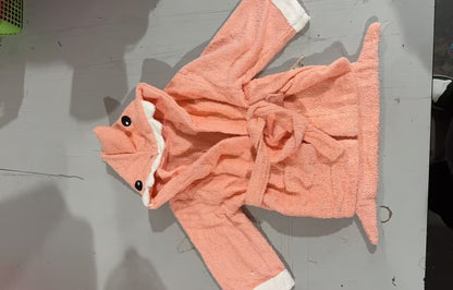 Children's Hooded Absorbent Animal-shaped Bathrobe F - D&A