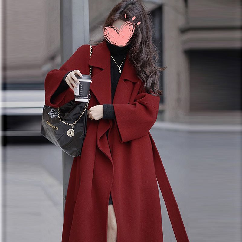 Mid-length Fall Winter Fashion Socialite Below-the-knee Coat - D&A