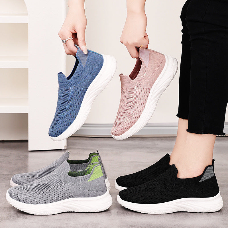 All-matching Summer New Women's Shoes Soft Bottom Not Tired Feet Comfortable Breathable Running Shoes - D&A