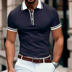 Menswear Thin T-shirt Breathable Lapels Button - D&A