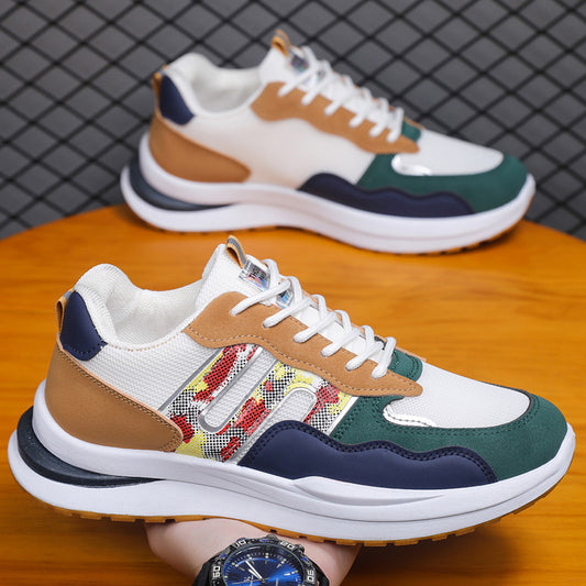 Plus Size Men's Mesh Breathable Sports Casual Shoes - D&A
