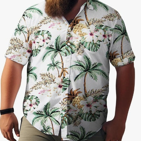 Men's Cardigan Plus Size Short Sleeve - D&A