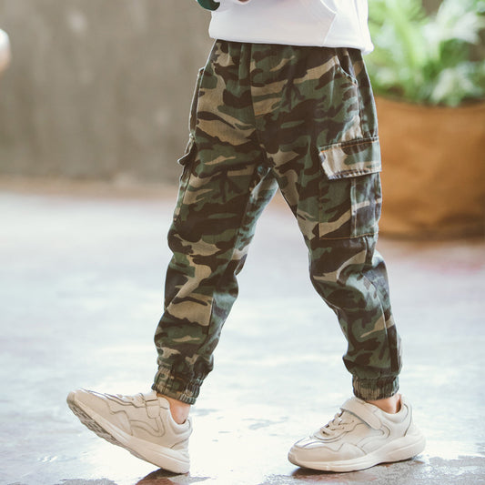 Children's Sports Military Camouflage Casual Trousers - D&A
