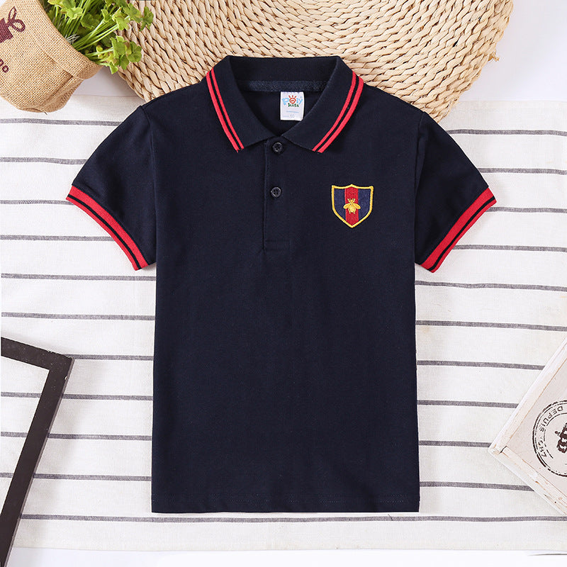 Children's Shirt Boy Top T-shirt Navy blue - D&A
