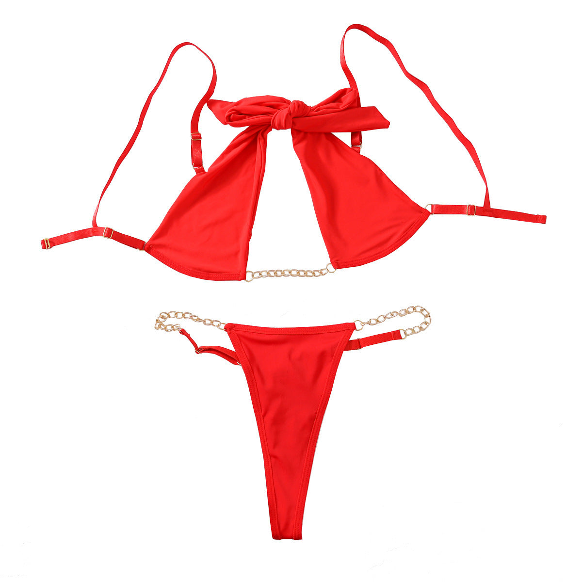 Lace Bow Underwear Two-piece Women - D&A