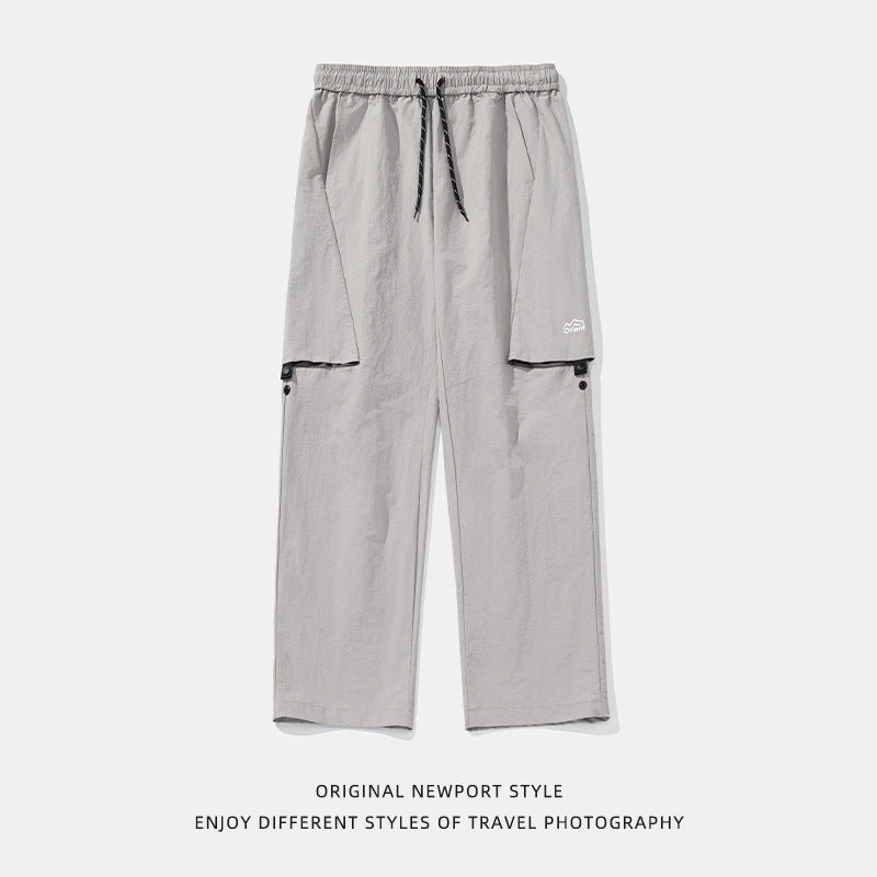 Men's Loose-leaf Split Adjustable Breathable Casual Pants - D&A