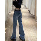 Jeans Slim Fit Low Waist Long Pants - D&A