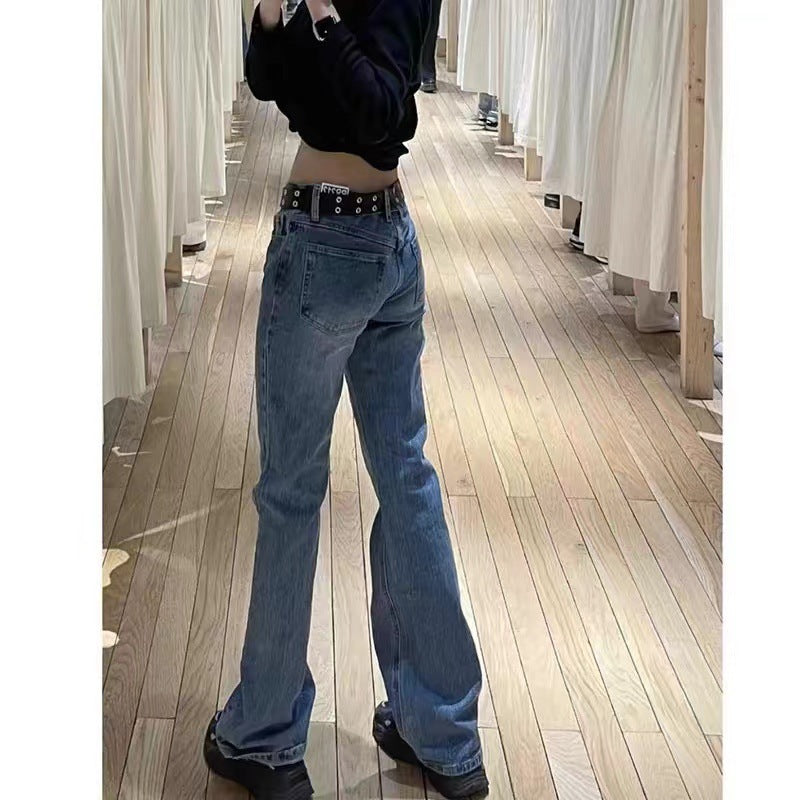 Jeans Slim Fit Low Waist Long Pants - D&A