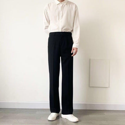 Trendy Ins Draping Design Wide-leg Pants - D&A