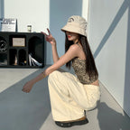 Loose Straight Summer High Waist Slimming Draping Mopping Pants - D&A