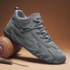 Men's Non-slip Low-cut Workwear Soft Bottom Lightweight And Wear-resistant Gray - D&A