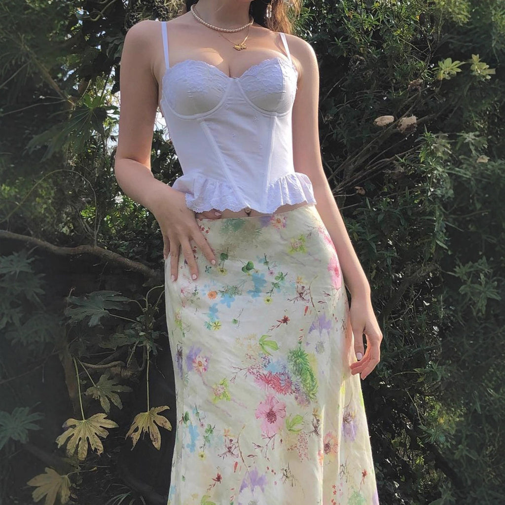 Sweet Girl Waist Slimming Long Fishtail Skirt - D&A