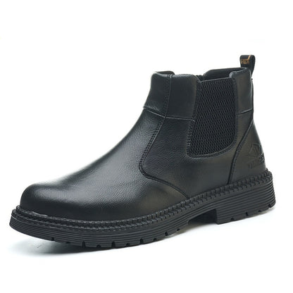 Men's High-top Labor Protection Shoes Black - D&A