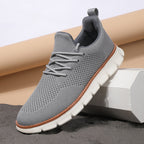 Men's Fashionable Flying Woven Surface Breathable Sneaker - D&A
