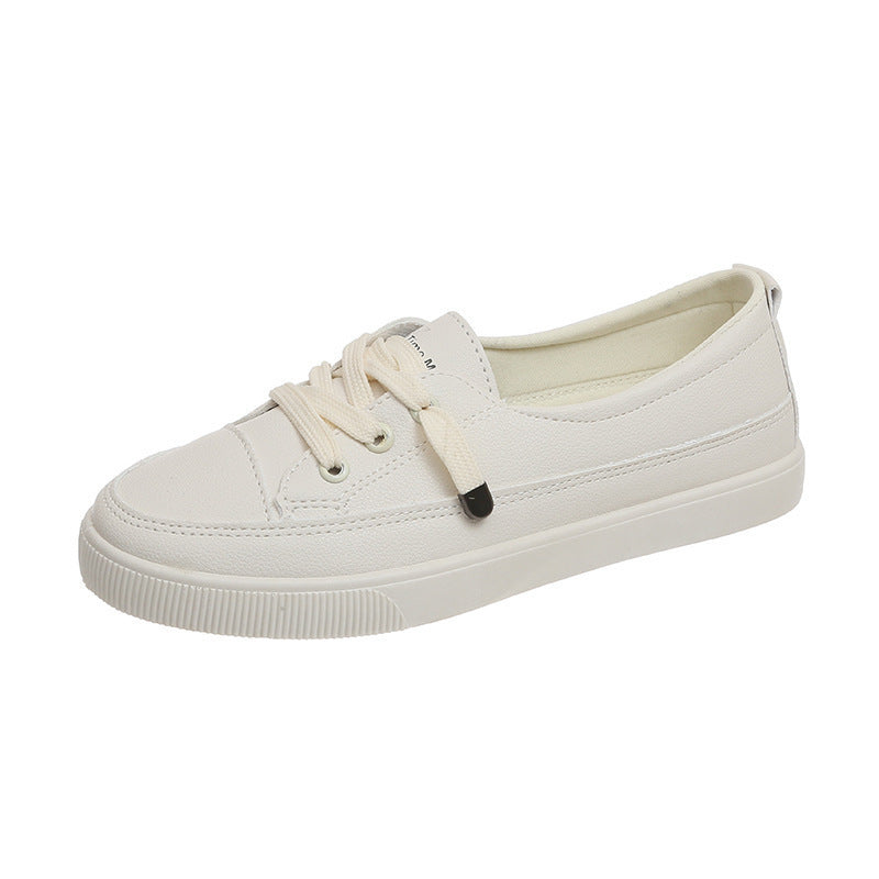 Women's White Shoes Personalized Stylish And Simple Casual Beige - D&A