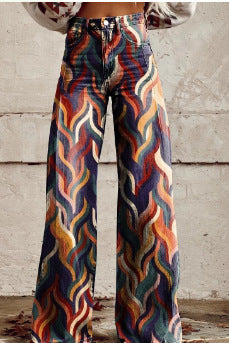 Hot Selling Plus Size Women's Casual Pants Thin Imitation Jeans G - D&A