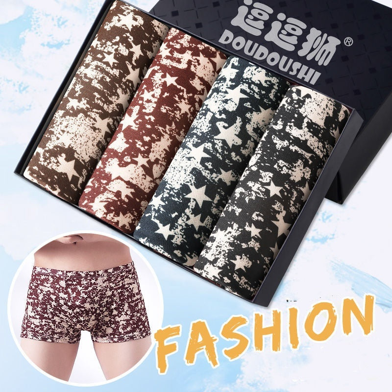 Men's Boxer Briefs Student Trendy Fashion New Star Style - D&A