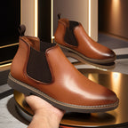 Men's Boots Plus Size British Style Leather Boots Youth All-matching - D&A