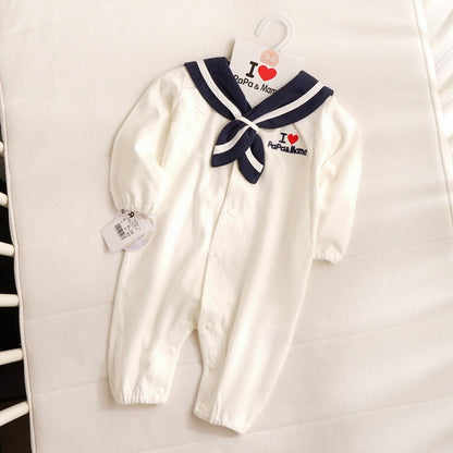 Navy Style Baby Clothes Newborn Clothes Baby Onesies Pure cotton - D&A