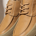 British Retro Brown Big Toe Casual Leather Shoes - D&A