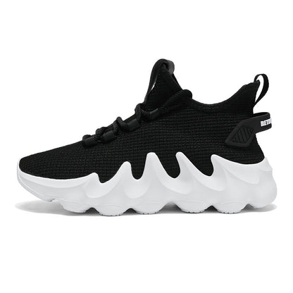 Men's Casual All-matching And Lightweight Breathable Sock-like Shoes Black - D&A