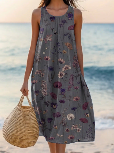 Polyester Short-sleeve One-piece Dress For Women 4Style - D&A