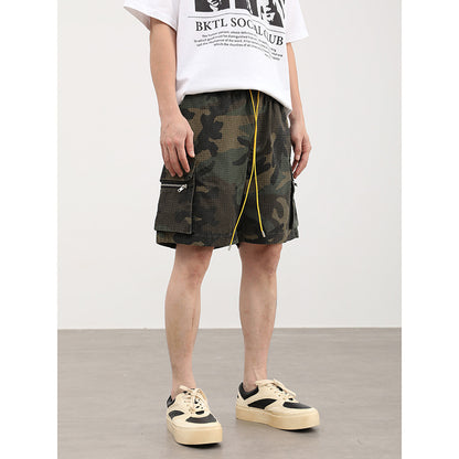 Three-dimensional Multi-pocket Workwear American Shorts Men - D&A